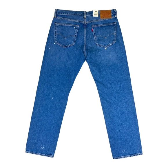 Levi's® Premium 501 ‘93 Straight Fit Paint Splatter Distressed Jeans - Picture 3 of 10